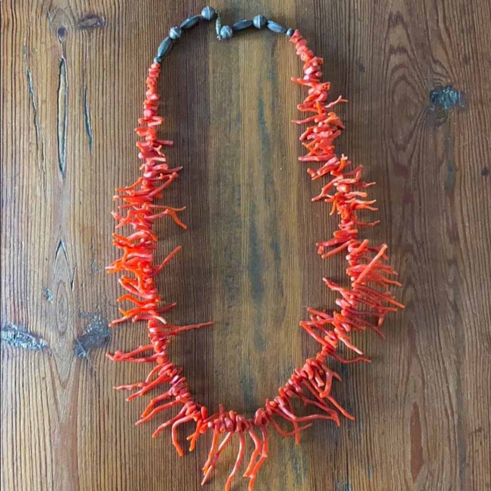 Authentic Vintage red coral necklace